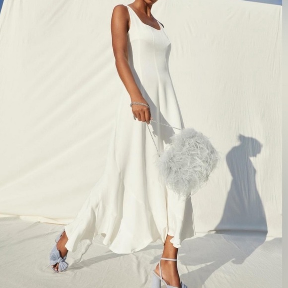 LOEFFLER RANDALL zahara feather clutch shoulder bag - lt. blue - Picture 4 of 6